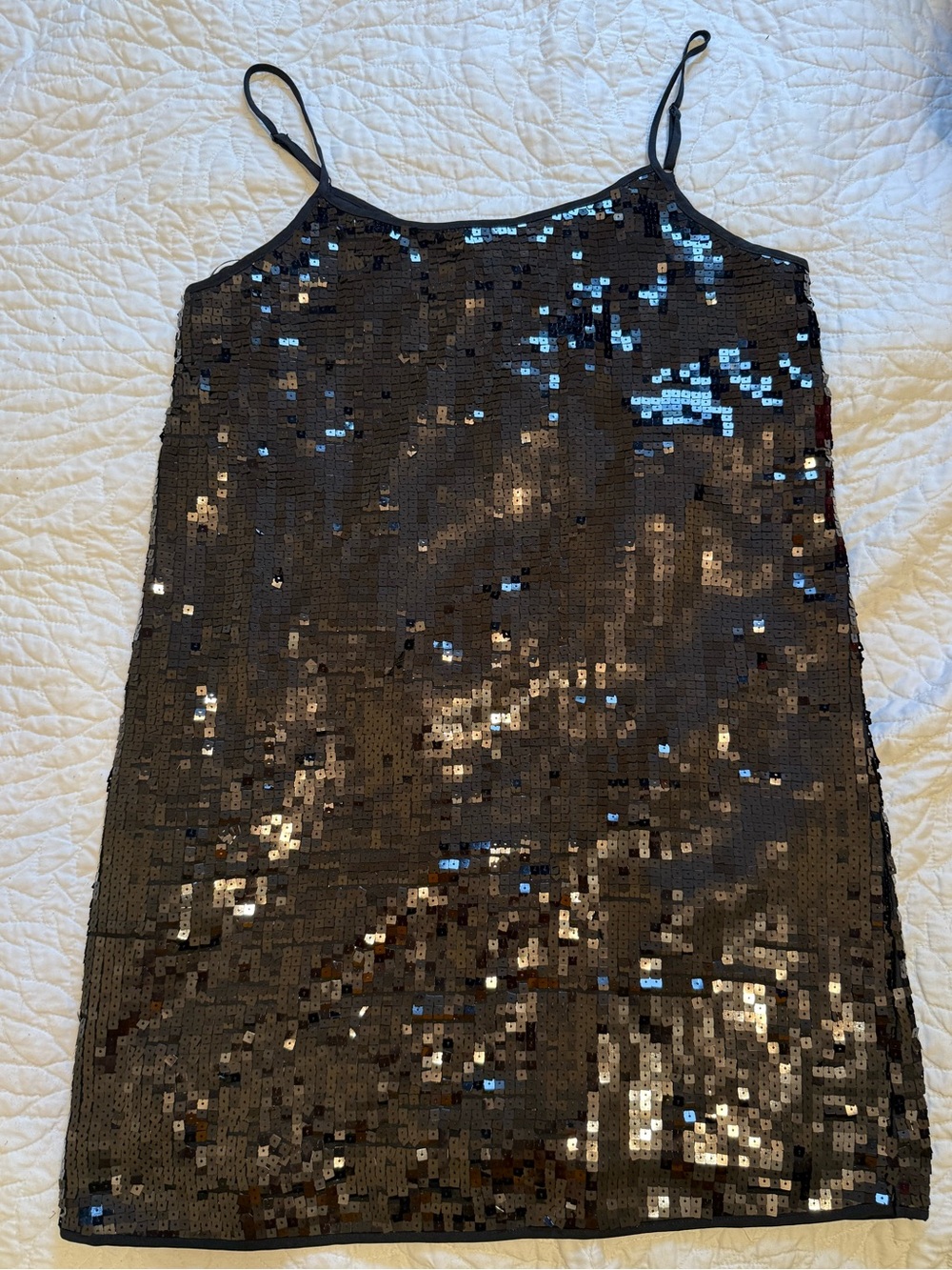 Joe Fresh Black Sequin Mini Slip Dress